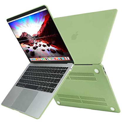 MOSISO Compatible with MacBook Air 13 inch Case M1 2021 2020 2019 2018 Release A2337 A2179 A1932 Touch ID, Plastic Hard Shell Cover&Keyboard Cover for MacBook Air 13.3 inch Case M1, Avocado Green - color: Avocado Green