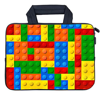 AMARY14 15 15.4 15.6 inch Laptop Handle Bag Computer Protect Case Pouch Holder Notebook Sleeve Neoprene Cover (Puzzle) - color: Puzzle