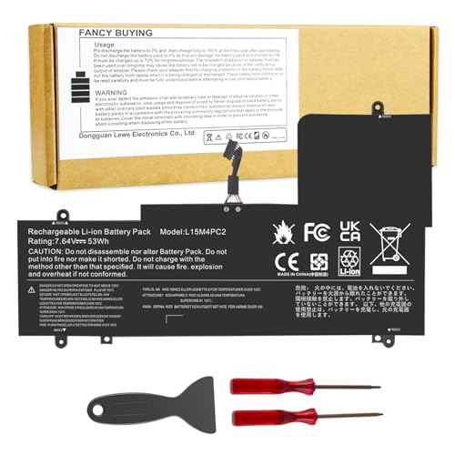 L15L4PC2 L15M4PC2 Laptop Battery Compatible with Lenovo Ideapad Yoga 710-11 710-14IKB 710-14ISK 710-15IKB 710-15ISK 710-151KB 710-14ISK-IFI 710-14ISK-ISE Series Notebook 5B10K90802 5B10K90778