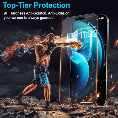 Mothca 2 Pack Matte Glass Screen Protector for iPhone Air / 17 Air 6.5-inch [Auto Fit Box Dust-Free] Edge to Edge Full Coverage Anti-Glare & Anti-Fingerprint Tempered Glass, Smooth as Silk - size: iPhone Air 6.5 inch