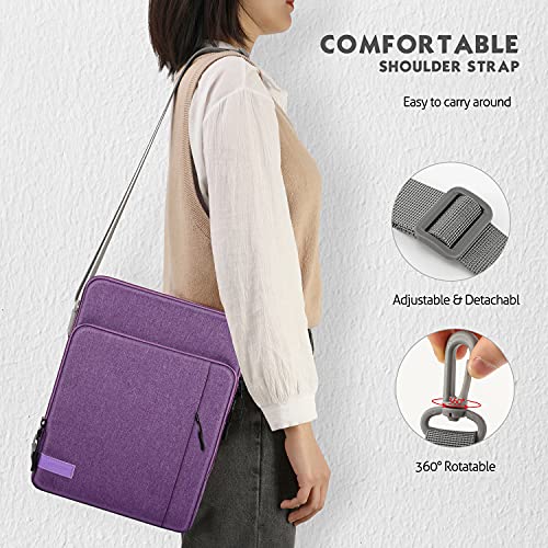 MoKo 13.3-14 Inch Laptop Sleeve Bag Carrying Case with Accessory Pocket | Fits MacBook Pro 14-inch M3/M2, MacBook Pro 13-inch M2/M1, MacBook Air 13.6-inch M2 and Surface Pro 9/8 13-inch, Purple - color: Purple, size: 13.3-14 Inch