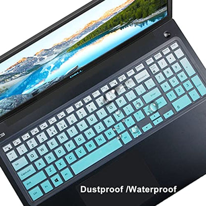 Keyboard Cover fit Dell Inspiron 15 3000 5000 Series/Dell G3 15 17 Series/Dell Inspiron G7 7786 7790 /Dell Inspiron 3583 3593 3558 3580 5570 5558 5559 7559 7567 Accessories Keyboard Cover-MintGreen - color: MintGreen
