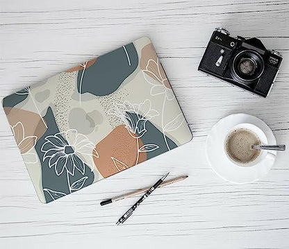 LanBaiLan Compatible with MacBook Air 13 inch Case M5 2026 M4 2025 M3 M2 2024-2022 A3449 A3240 A3113 A2681, 13.6 Plastic Hard Shell Case & Keyboard Cover, Art Flower - color: Art Flower