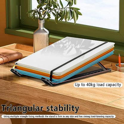 Laptop Stand, Computer Tablet Stand, Adjustable Aluminum Foldable Portable Laptop Holder Riser, Compatible with MacBook Air Pro, Lenovo, HP, Dell, More 10-15.6” Laptops and Tablets (Black) - color: D102 Black