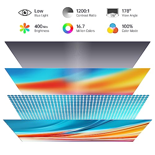 VILVA 15.6" 4K UHD IPS HDR USB-C HDMI Monitor | 15.6" 4K UHD IPS 100% Adobe RGB HDR, USB-C/HDMI, speakers+smart cover, for PC/Phone/PS4/Xbox/Switch/Mac, travel. - size: 15.6 inch 4K