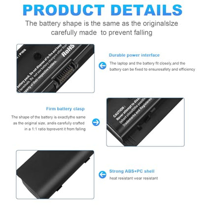 Futurebatt PI06 PI09 710416-001 710417-001 Laptop Battery for HP Pavilion 14-E000 15 15-E000 15t-e000 17-E000 Envy 14 15 15T 17 M7 Touchsmart 17-J000 Notebook - size: PI06 8.86 3.15 1.38in