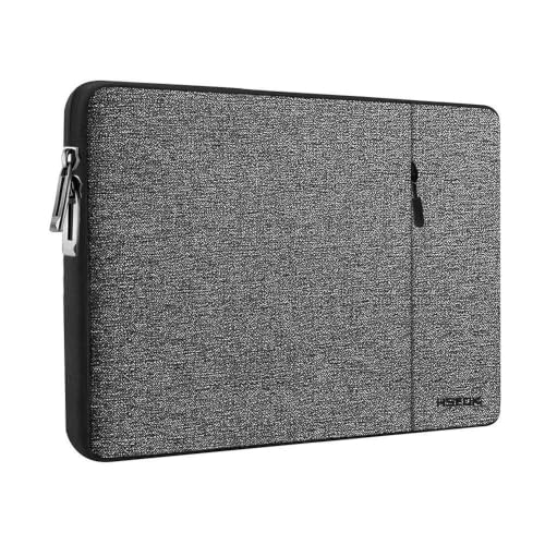 Hseok Laptop Case 13.3 14 inch Sleeve, Rainproof & Shockproof Carrying Case Compatible with MacBook Pro/Neo 14 M5/M4/M3/M2/M1,13.3 MacBook Air/Pro,XPS 14 and Most 13"-14" Notebook Tablet,Gray-Black - color: Dark Gray-black