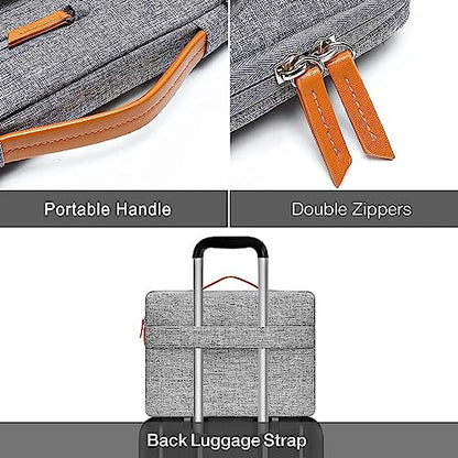 MOSISO 360 Protective Laptop Case 13.3 inch, 13-13.3 inch Laptop Sleeve | Compatible with MacBook Air/Pro 13 / Pro 14,HP Dell Acer ASUS, Side Open Carrying Case with 4 Zipper Pockets, Gray - color: Gray, size: 13.3 inch