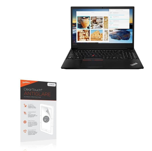 BoxWave Screen Protector Compatible with Lenovo ThinkPad E585 (15.6 in) - ClearTouch Anti-Glare (2-Pack), Anti-Fingerprint Matte Film Skin
