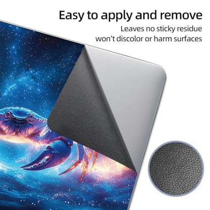 Universal Laptop Skin Sticker Decal, 12"-15.6" Aesthetic Vinyl Wrap, Cosmic Crab Zodiac Waterproof Notebook Cover Art Protector for MacBook HP Dell Lenovo, Fits 13" 14" 15" 15.6" - color: Cosmic Crab Zodiac