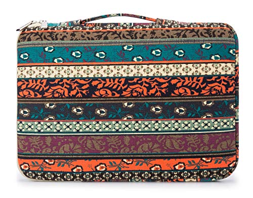 Kinmac 360° Heavy Duty Protective Laptop Sleeve Case Bag Cover with Handle for MacBook Air 13 inch,iPad Pro 13 inch and 13.3 inch HP,Dell,Lenovo,Asus,Acer Laptop (Bohemian) - color: New Bohemian, size: 12 inch-13.3 inch