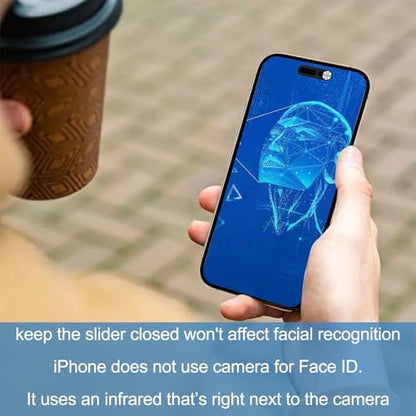 Front Camera Cover Compatible for iPhone 16/16Plus/16Pro/16Pro Max/15/15Plus/15Pro/15Pro Max/14Pro/14Pro Max,Webcam Cover Protect Privacy and Security,Not Affect Face ID, 2 Pack-Silver - color: Silver