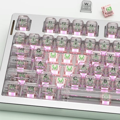 Outemu V3 White Peach Slient Pro Switches,5 Pin 40gf Mute Pre-lubed Dustproof Linear Switch,Suitable for MX Mechanical Gaming Keyboards(10Pcs) - color: White Peach(Linear Silent), size: 10Pcs