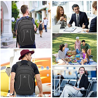 CAFELE Backpack,17.3in Durable Travel Laptop Backpack, College Backpack,RFID Anti Theft Pocket Big Business Computer Bag,Water Resistant School Bookbag for Teens Men Women,Gifts Grey - color: 17.3-grey, size: 17.3inch