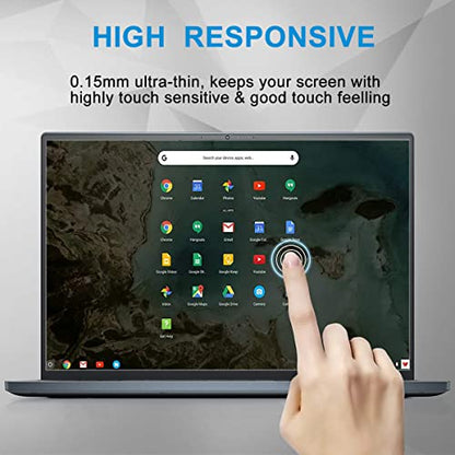 2 Pack Screen Protector for ASUS VivoBook Go 15.6" Slim Laptop/VivoBook 15 S 15, TUF Gaming A15 F15 Gaming 15.6, Chromebook CX1 CX15 CX1500 15.6, ZenBook 15.6, 5H Anti Scratch HD Clear Screen Film