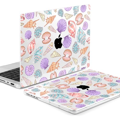 TWOLSKOO Compatible with MacBook Pro 14 inch Case M5 2026 2025-2021 Release M4 M3 M2 M1 Pro/Max Chip, Plastic Hard Shell & Keyboard Cover & USB C to USB Adapter & Screen Film, Colorful Shells - color: Colorful Shells