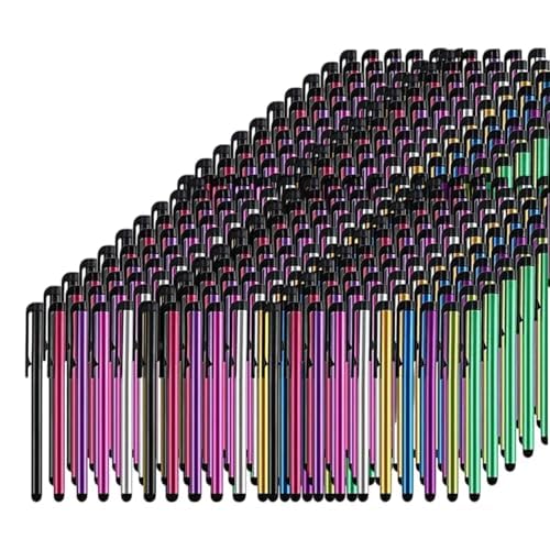 TCD 500 Pack Stylus Pen Set - Touch Screen Devices, Thick Rubber Tip, Multi | Universal Capacitive Stylus for iPad, iPhone, Android, Samsung Galaxy, Tablets, Smartphones - Classroom, Office & Home Use - color: Multi Color, size: Pack of 500
