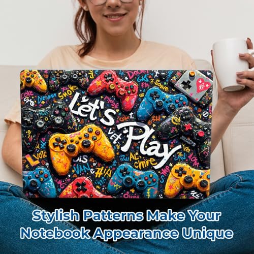 Reusable Universal Laptop Skin Sticker, Cut to Fit for 11.6–15.6 Inch Laptops, Waterproof Protective Film, No-Residue - Play Games - color: Play Games