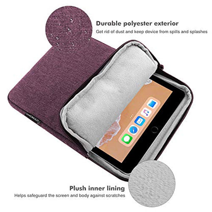 MoKo 9-11 Inch Tablet Sleeve Bag Padded Protetive Carrying Case | Fits New 11inch iPad Air M4, iPad A16 2025, iPad Pro 11 M4, Air 5/4/3, iPad 10/9/8th Gen, Tab S8/S9 11", Purple - color: Purple, size: 9-11 inch
