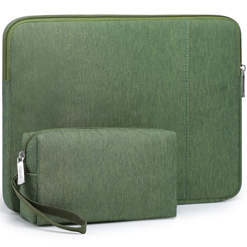 HYZUO 13 Inch Laptop Case Sleeve Bag Set for MacBook Air M5, Grass Green | for MacBook Air 13 M5-M1 A3449 2026-2018, MacBook Neo 13, MacBook Pro 13 M2/M1 2026-2016, iPad Pro/Air 13, XPS 13,Surface Pro - color: Grass Green, size: 13 Inch