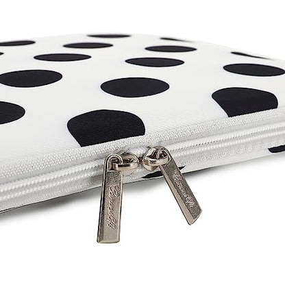 Canvaslife Waterproof 13-Inch Laptop Sleeve with Pocket for 13.3-Inch Laptop and MacBook Air/Pro 13 (Black Dot Pattern) - color: New Black Dot, size: 13 inch/13.3 inch