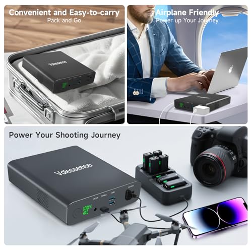 27000mAh AC 130W Outlet Portable Laptop Charger (TSA-Approved), Travel Laptop Power Bank & External Battery Pack for MacBook, CPAP,Projector, Drone Headphone and More