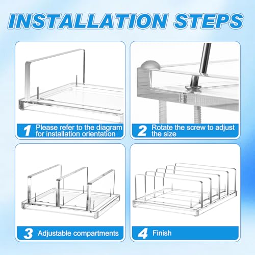 Chunful Adjustable Vertical Laptop Stand for Desk, Acrylic 4 Slot Laptop Holder Desktop, Invisible Desktop Notebook Dock for Notebook Computer, All Gaming Laptops up to 17'' - color: Clear, style: 4 Slot