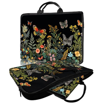 Laptop Bag,14 15 15.6 inch Laptop Case Sleeve,Computer Sleeve with Handle for Women Men,Carrying Case for MacBook,Dell,Lenovo,Notebook Computer,Butterfly Plant - color: Butterfly Plant