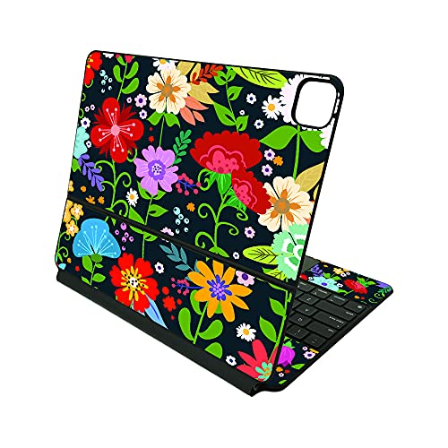 MightySkins Skin Compatible with Apple Magic Keyboard for iPad Pro 12.9" (3rd-6th Generation) - Cartoon Bloom | Protective, Durable, and Unique Vinyl Decal wrap Cover | Easy to Apply | Made in The USA - color: Cartoon Bloom