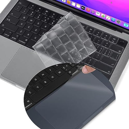 Ultra Thin TPU Keyboard Cover & Trackpad Protector Cover for 2024 2023 MacBook Air 15.3" M2 M3 Chip A2941 A3114