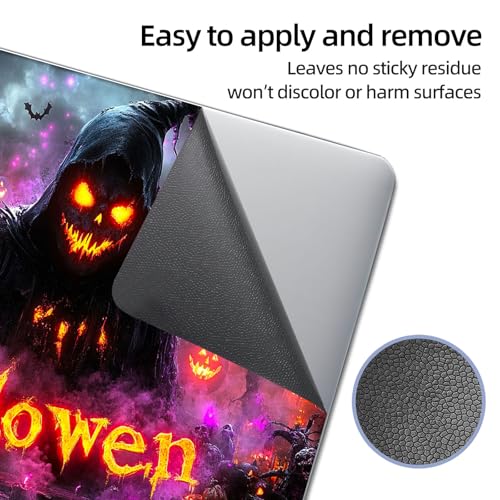 Universal Laptop Skin Sticker Decal, 12"-15.6" Aesthetic Vinyl Wrap, Halloween Ghost Reaper Waterproof Notebook Cover Art Protector for MacBook HP Dell Lenovo, Fits 13" 14" 15" 15.6" - color: Halloween Ghost Reaper