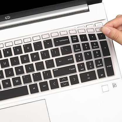 Keyboard Cover for 15.6 17.3 HP Laptop 17-cn 17-cp 15-fc 15-fd 15-fd0083wm 15t-fd000 15-fc0013od 15-fc0081nr 15-fc0093dx 15-fc0037nr fc0030tg fc0046au fc0014la 15-fd0081wm fd0357nr fd0099nr fd0025st - color: GradientBlack(Regular Letters)