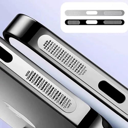 for iPhone 16 Pro Max Earpiece Speaker Mesh Anti Dust Proof Adhesive Cover - 5PCS / Black - color: Black, size: 16 Pro Max/16 Pro