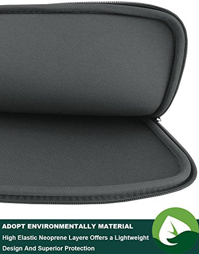 Laptop Sleeve Case,13-13.3 Inch Resistant Neoprene Laptop Sleeve/Notebook Computer Pocket Case/Tablet Briefcase Carrying Bag-(Grey) - color: Grey, size: 13.3 inch