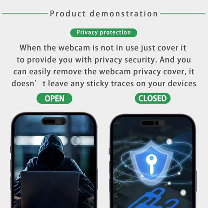 Front Camera Cover Compatible for iPhone 16/16Plus/16Pro/16Pro Max/15/15Plus/15Pro/15Pro Max/14Pro/14Pro Max,Webcam Cover Protect Privacy and Security,Not Affect Face ID, 2 Pack-Black - color: Black