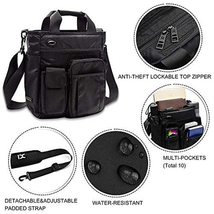 Crossbody Messenger Bag Business Sport Travel Multifunctional Shoulder Bag Laptop Bag Men Women | Business - color: Black