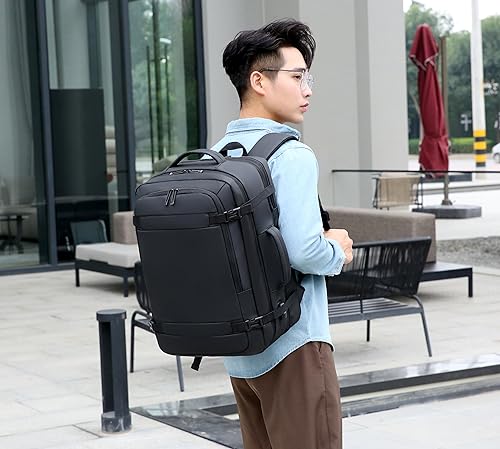 Laptop Backpack for Men Travel Large Capacity - Fits up to 17.3-inch Notebooks Business Computer Bag - color: Black281
