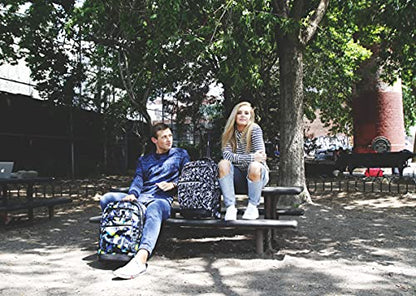 J World Sundance Laptop Rolling Backpack for Girls Boys. Roller Bookbag with Wheels, 20 Inch, Houndstooth - color: Houndstooth Black