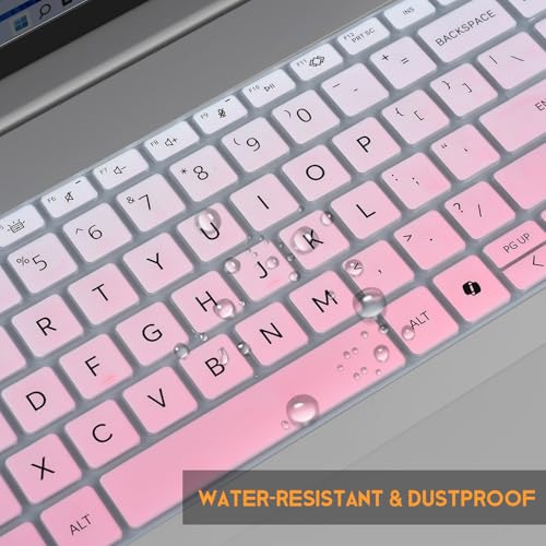 Keyboard Cover for 2026 2025 2024 HP EliteBook 660/665 G11 16 inch, ProBook 460/465 G11 16-in, HP ProBook 4 G1ah 16" Laptop Protective Skin(NOT FIT HP EliteBook 660 665 G8/G9/G10) -Ombre Pink - color: Ombre Pink