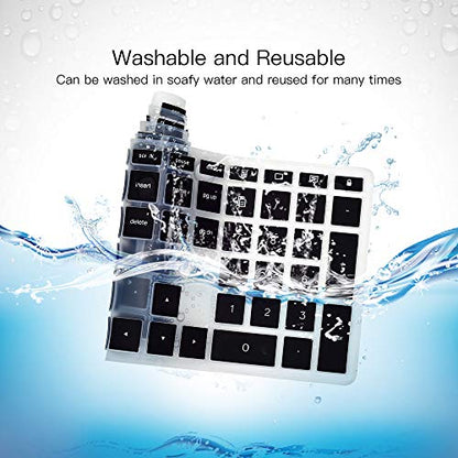 Keyboard Cover for HP Pavilion 27 All in One PC, HP Pavilion 27-Xa0055Ng/0370Nd/0076Hk/0010Na, HP Pavilion 24-inch All in One PC, 24 Xa0002A/0300Nd/0051Hk, HP Pavilion All in One Accessories, Black - color: Black