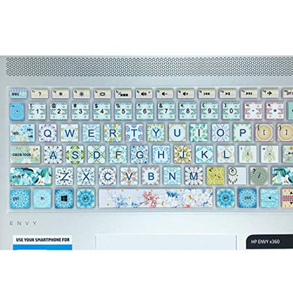 Keyboard Cover for HP Envy x360 15.6''Series/Pavilion 15/ Pavilion x360 15.6” Series/Envy 17 17.3" Series/Laptop 15t 17t 17-ca0011nr 17-by0040nr, Garland - color: Garland