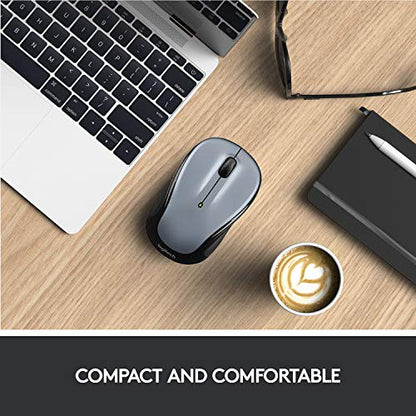 Logitech Wireless Mouse M325 with Designed-For-Web Scrolling - Light Silver - color: Light Silver