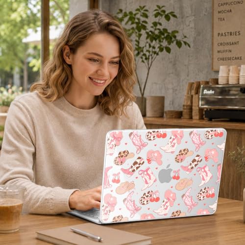 May Chen Compatible with MacBook Neo 13 inch Case 2026 Model A3404, Plastic Hard Shell,Keyboard Cover,Screen Protector,Dust Plug, for MacBook Neo 13" with A18 Pro Chip,Girly Western - color: Girly Western