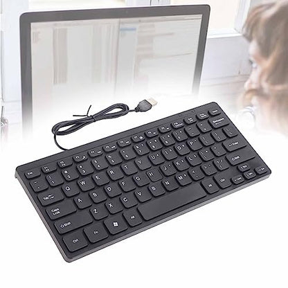 KIMISS K1000 Portable Mini Keyboard, USB Wired & Multimedia Kaypad, Compact LapAccessories, Computer Parts