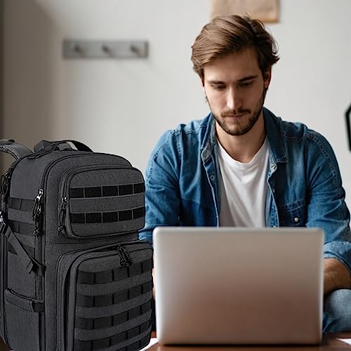 MATEIN 17 Inch Laptop Backpack, Large TSA Tactical Backpack for Men | Military MOLLE System, Water Resistant Computer Bag, Laptop Compartment, Work Organizer Pocket, For Carry on Travel