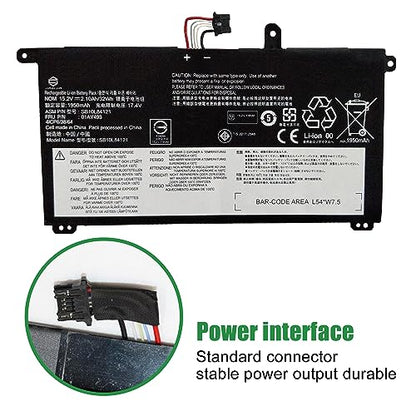 01AV493 SB10L84121 Laptop Battery Replacement for Lenovo ThinkPad T570 T580 P51s P52s Series Notebook 00UR891 SB10L84122 00UR892 SB10L84123 00UR890 15.2V 32Wh 2100mAh - size: 10.2*5.9*1.2inch 01AV493