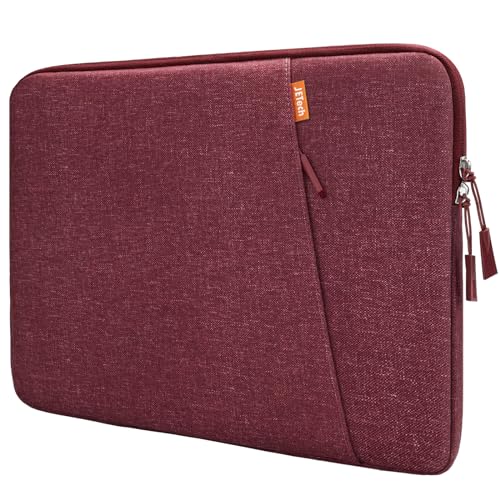 JETech Laptop Sleeve for 13-14Inch MacBook Neo (A18 Pro), MacBook Air/Pro (M1-M5) 2020-2026, 13-13.6 Inch Notebook, Waterproof Shock Resistant Bag Case with Accessory Pocket (Red) | For MacBook Neo (A18 Pro), MacBook Air/Pro (M5-M1) 2026-2020, Waterproof