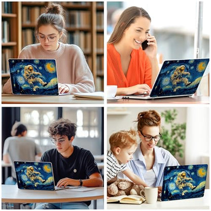 Laptop Skin Decal HP 14" - Astronaut Art, Laptop Cover Sticker, No Cutting Required, No Bubble, Waterproof, Scratch Resistant - Including Wide Screen and Wrist Pad - size: 14 inch