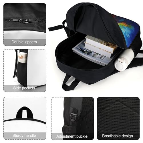 17 Inch Tree Laptop Backpack for Men Women Waterproof Lightweight Travel Backpack Commuter Bag Large Capacity Casual Daypack for Business Trip & Outdoor