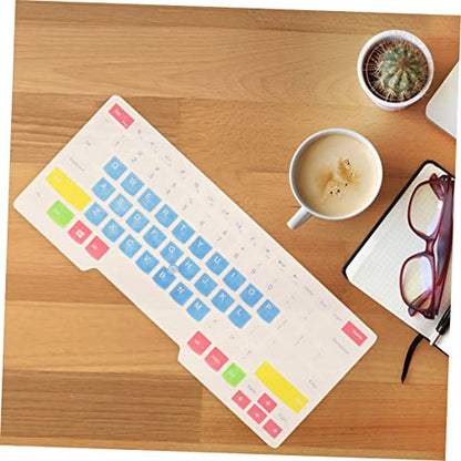 Angoily Keyboard Cover Skin Silicone Protector for Easy to Install Washable Keyboard Accessory